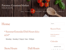 Tablet Screenshot of potomacgourmetmarket.com